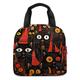 Women's Kid's Lunch Bag Cosmetic Bag Oxford Cloth Outdoor Daily Holiday Zipper Print Insulated Durable Cat Black / Red Light Red Red