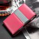 6 Colors PU Leather Business Card Holder With Magnetic Buckle Slim Pocket Name Card Holder Stainless Steel Credit Card ID Case