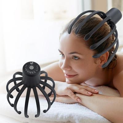 1pc Scalp Massager Electric Head Massager With Claw Instrument Octopus Head Scratcher For Deep Relaxation