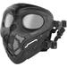 Wosport Lurker Full Face Mask Sports Paintball Outdoors Adult Riding Cosplay Costume - Black