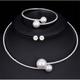 Bridal Jewelry Sets 1 set Imitation Pearl Rhinestone 1 Bracelet Earrings Necklace Women's Stylish Simple Elegant Tennis Chain Jewelry Set For Wedding Party Evening Wedding Guest