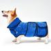 CZL Dog Bathrobe Towel Dog Drying Coat Super Absorbent Dog Robes Adjustable Thick Double-Layer Dog Bath Robe 100% Microfibre Fast Drying Dog Towel for Puppy Pets (Blue S)