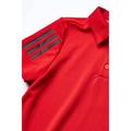 adidas Golf Kids 3-Stripes Polo Shirt (Little Kids/Big Kids) Collegiate Red