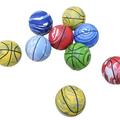 Fusipu Toy Balls Mini Basketball Toy Non-inflatable Eco-friendly High Elasticity Endless Fun for Kids Adults High Elastic Balls