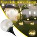 Solar Ground Lights Outdoor Solar Garden Lights Waterproof Solar LED Glass Ball Garden Lamp Crackle LED Light Waterproof for Patio Lawn Yard Pathway Wear-Resistant Deck Lights Walkway Decor