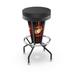 L5000 United States Marine Corps (Red/Yellow) 30 Lighted Bar Stool with Black Wrinkle Finish