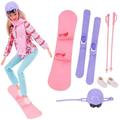 Barbies Doll Clothes Bathrobes Swimsuits Beach Travel Accessories Snowboards Motorboats Girl Toys Birthday Gift &BJD ZNQ2147