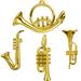 Toy Trumpet for Kids 4 Pcs Mini Musical Instrument Small Saxophone Models Instruments