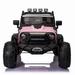 400W 2-Seater Electric Ride-On Truck with LED Lights and MP3 Player for Kids - 24V/12V Jeep Car