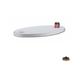 Plateau de table oval abs blanc -