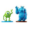 Set of Figures Inspired by Disney Pixar Monsters Inc Movie ~ Mike and Sulley Character Figures with Base ~ Great for Imaginative Play and Stocking Stuffers