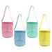 4 Pcs Backpack Beach Mesh Shell Bags Tote Portable Toiletries Handbag Handbags Pocket Travel