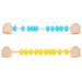 2 Pcs Busy Board Abacus Kids Calculate Toy for Toddlers 1-3 Playset Tools Counting Child
