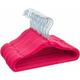 L&h-cfcahl - 10x Cintres en plastique antidérapant en velours Cintres pour chemises Set rose
