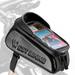 moobody Waterproof Cycling Bag for Mobile Phones Bike Frame Fronttube Bag with Double Zipper Ideal for Road Bike Accessories