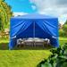 Ktaxon 10 x 10 Party Tent Wedding Canopy Patio w/ 4 Side Walls Blue