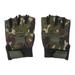 AntiGuyue 1 Pair Kids Sports Half Finger Mountain Climbing Gloves Cycling Gloves for Children Outdoor Green