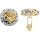 14K White/Yellow Clock Design Cuff Link 81285:118190:P