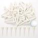Golf Tees (50pcs) - Short Plastic Tees for Irons Par Threes and Hybrids