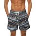 YUHAOTIN Padded Biking Shorts for Men s Summer Fashion Casual Hawaiian Style Printed Floral Beach Pants Shorts Mens Bike Shorts No Padding Soccer Shorts Men Small