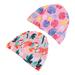 2pcs Swimming Hats Children Swim Hats Adorable Kids Swimming Hats for Summer