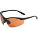 The Campbell Driving Bifocal Safety Reader +2.00 Matte Black With Amber Sport & Wrap-Around Men s & Women s Semi-Rimless