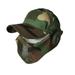 Toudaret Airsoft Half Face Guard Airsoft Face Guard with Hat Lightweight Breathable Ear Protection Tactical Face Camping Cosplay Prop