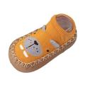 Ierhent Baby Boy Shoes Glitter Sneakers Slip-on Tennis Shoes(Yellow 11)