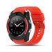 Reloj V8 Smart Watch Men Women Round Clock Support TF SIM Card Call Camera Sports Bracelets Bluetooth-Compatible Smartwatch Red
