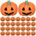 Resin Accessories Halloween Pumpkin DIY Mobile Phone Case Decoration Mini for Crafts Flatback Charms Orange Squash DecoraciÃ³n Halloweem Bulk Tiny Kettle