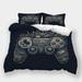 Home Bedclothes 3D Gamepad Printed Comforter Cover Pillowcase Boys Girls Cool Bedding Set California King (98 x104 )