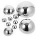 10 Pcs Decor Shiny Sphere Kitchen Decoration Stainless Steel Garden Mirror Ball Outdoor Gazing Globe Bright Light