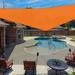 X 22 X 22.8 Sun Shade Sail Right Triangle Outdoor Canopy Cover UV Block For Backyard Porch Pergola Deck Garden Patio (Orange)