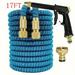 1 Roll New Retractable Water Hose Car Wash Flowers Magic Hose Magic Water Hose Home Car Wash Garden Hose 3 Times Retractable Spray Gun 17FTã€�25FTã€�50FTã€�75FTã€�100FTã€�125FT