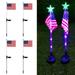 GERsome Christmas American Flag Lights 4th of July Solar Patriotic Lawn Light Garden Stake Light LED Landscape Light Pathway Light for Independence Day Memorial Day Decor