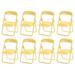 Chair Cell Phone Stand Foldable Desktop Phone Holder Yellow-8Pcs