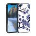 Japanese-Cherry-Blossom-Tough-Asian-Floral-Watercolor-Sakura-Branch-Design-2 phone case for iPhone XR for Women Men Gifts Soft silicone Style Shockproof - Japanese-Cherry-Blossom-Tough-Asian-Floral-Wa