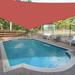 X 5 X 5.8 Sun Shade Sail Right Triangle Outdoor Canopy Cover UV Block For Backyard Porch Pergola Deck Garden Patio (Red)