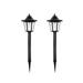 GERsome Outdoor Solar Lights 2 Pack LED Solar Garden Lights Decorative Solar Lights for Outside Yard Patio Landscape Walkway