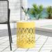 Christopher Knight Home Mellie Outdoor Outdoor Metal Side Table by Yellow