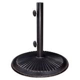 Bomrokson Coral -Standing 50 Pound Cast Iron Patio Umbrella Base Black