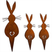 Easter Bunny Garden Stake Garden Decoration Stake Rabbit Rust Decoration Spring Decoration for Garden and Front Door