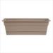 Bloem DCBT24-83 Dura Cotta Window Box Planter w/Tray 24 Pebble Stone