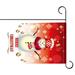 1PC Waterproof Xmas Flag Snowman Pattern Double Side Hanging Banner for Balcony Outdoor Garden