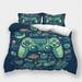 Home Bedclothes 3D Gamepad Printed Comforter Cover Pillowcase Boys Girls Cool Bedding Set Full (80 x90 )