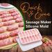 Ice Cube Maker Ice Cube Trays for Freezer Sausage Maker Silicone DIY Hot Dog Ham Baking Form Kitchen Making