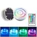 Pidgey Solar Pool Lights Remote Control Swimming Pool Submersible LED Lights with IP68 Waterproof 4 Colors Hot Tub Underwater Pool Lights for Pool Pond Aquarium Bath Party