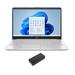 HP 15-dw3035cl Home/Business Laptop (Intel i5-1135G7 4-Core 15.6in 60Hz Touch HD (1366x768) Intel Iris Xe 32GB RAM 128GB PCIe SSD + 1TB HDD Backlit KB Wifi Win 11 Pro) with DV4K Dock