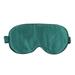 Silk eyeshade 1Pc Silk Sleeping Eyeshade Comfortable Eye Mask Breathable Blindfold Night Eye Patch for Men Women (Dark Green)