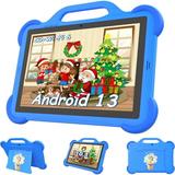 Android 13 Kids Tablet Toddler Tablet for Kids 10 inch Tablet 8GB RAM+64GB ROM Tableta for Boys Girls 10.1 IPS Safety Eye Protection Screen Parental Control APP Latest Model Kid Tablets WIFI Tab PC